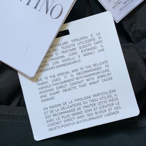 🔥🔥 Red Valentino black wide leg cropped trousers size 8-10 US /46 Italian 🔥🔥 - Picture 10 of 10